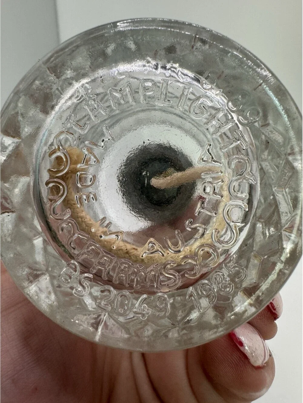 Vtg 1985 Austrian Lamplight Farms Crystal Glass Oil Lamps 6
